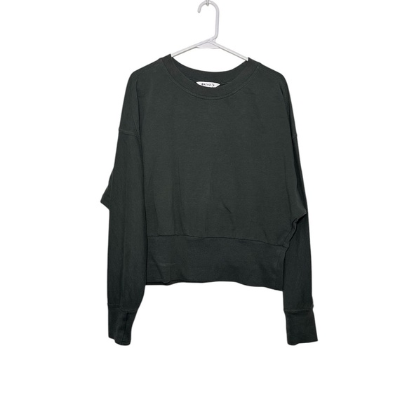 Athleta Green Crewneck Top L - Picture 1 of 6